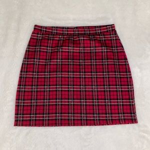 Forever 21 Red Plaid Skirt